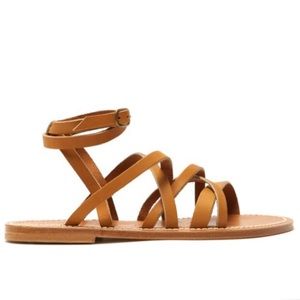 K. Jacques Brown Leather Sandal RUNS SMALL